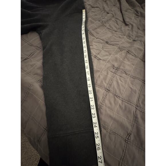 Lands End Sweater Mens Large 3XLT dark Grey Knit Pullover 1/4 Zip - Picture 8 of 11